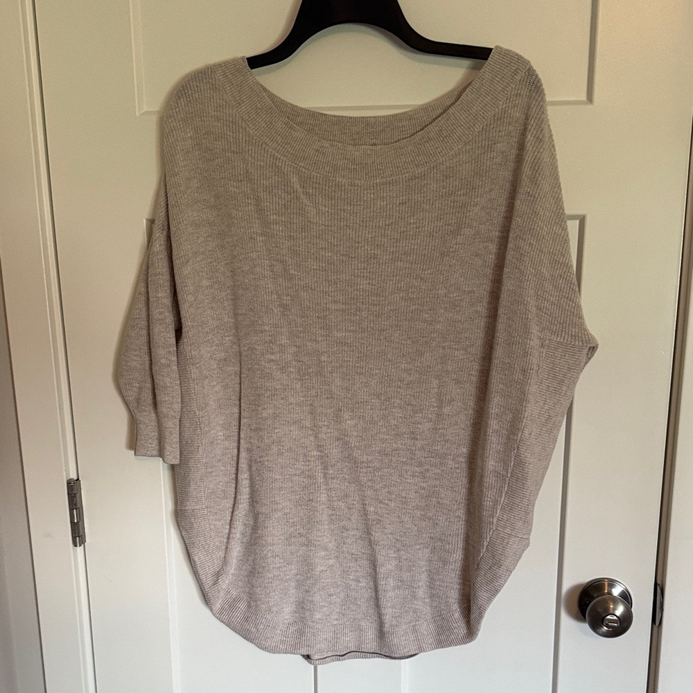 Express Light Gray Knit Sweater